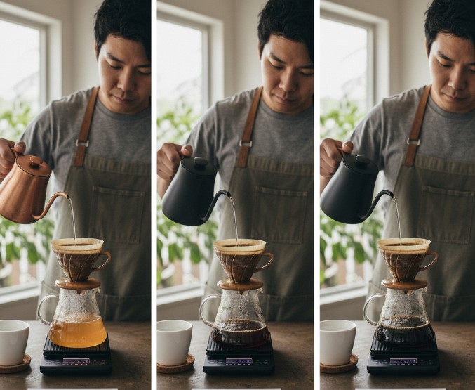  ハンドドリップを使ったコーヒーの入れ方で味を探求