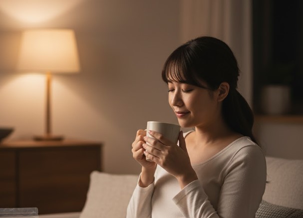 妊婦さんにも好評なカフェインレスのナイトアロマ