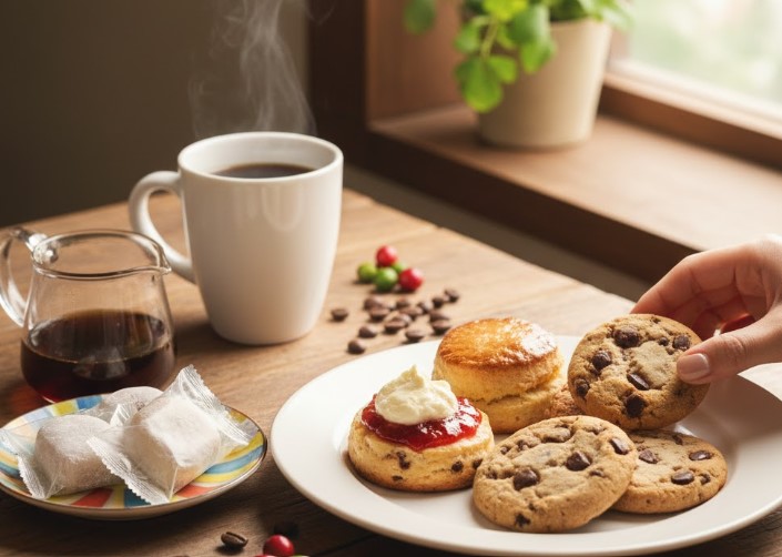 おやつセットなどのオプション詳細