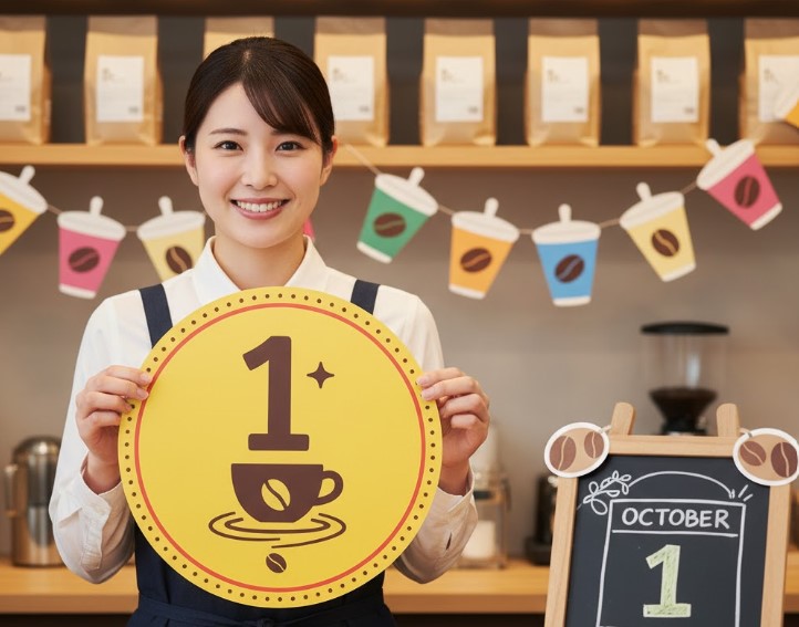 最有力は10月1日の「コーヒーの日」